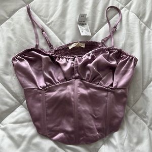 Purple PacSun corset top